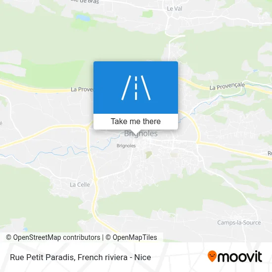 Mapa Rue Petit Paradis