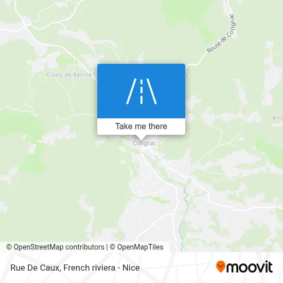 Mapa Rue De Caux