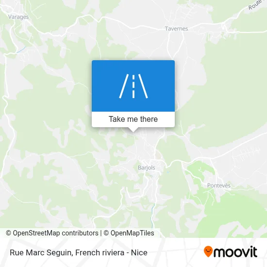 Mapa Rue Marc Seguin