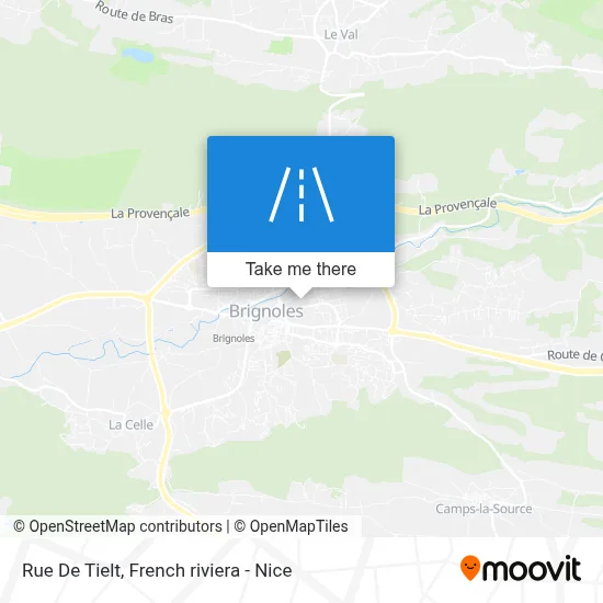 Mapa Rue De Tielt