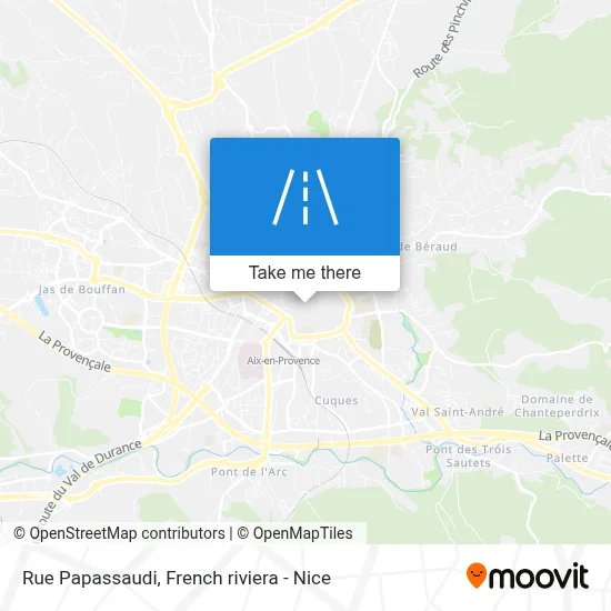 Rue Papassaudi map