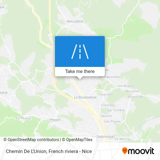 Chemin De L'Union map