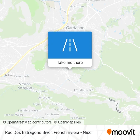 Rue Des Estragons Biver map