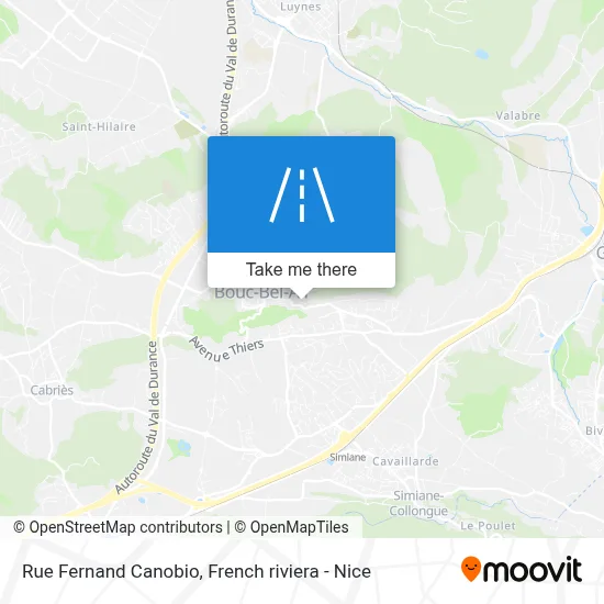 Mapa Rue Fernand Canobio