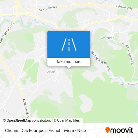 Chemin Des Fourques map