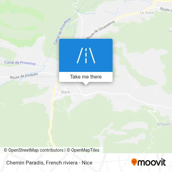Chemin Paradis map