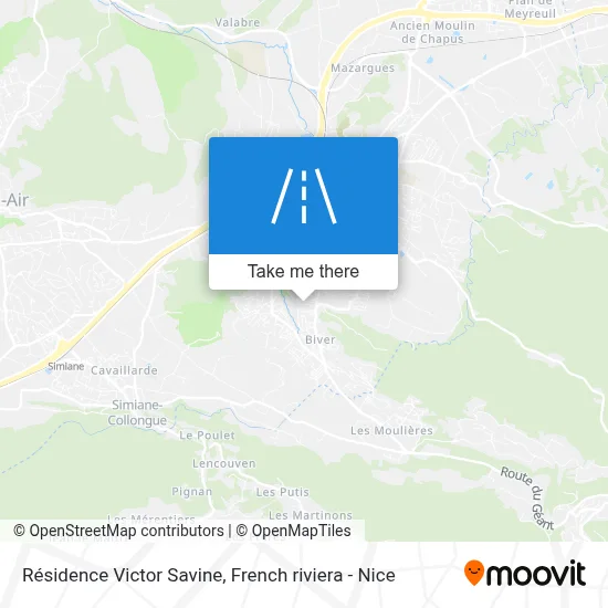Résidence Victor Savine map