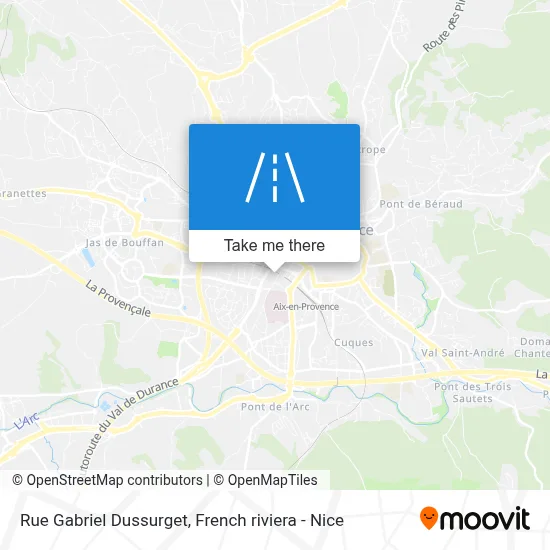Rue Gabriel Dussurget map