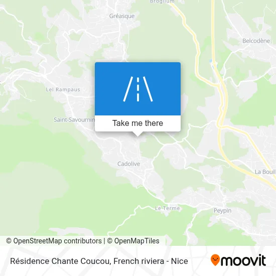 Résidence Chante Coucou map