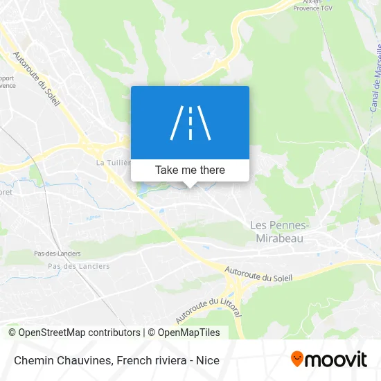 Mapa Chemin Chauvines