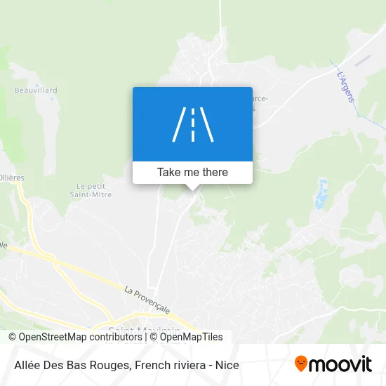 Mapa Allée Des Bas Rouges