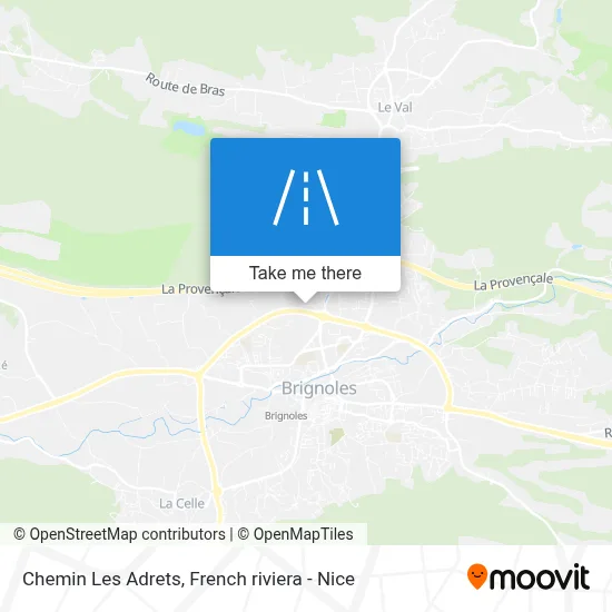 Chemin Les Adrets map