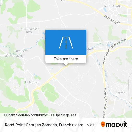 Mapa Rond-Point Georges Zornada