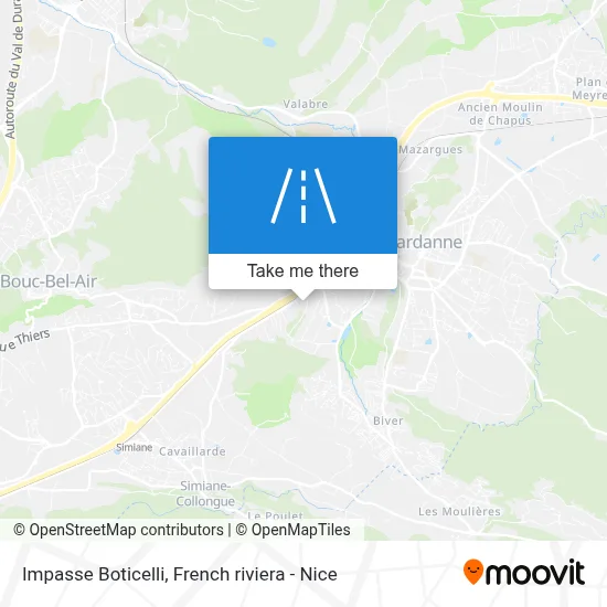 Impasse Boticelli map