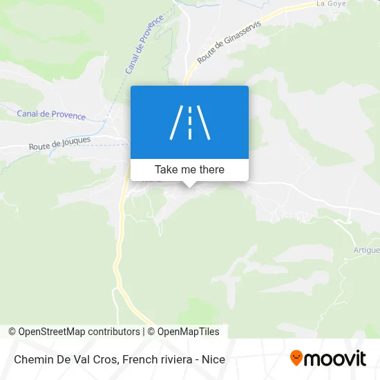 Chemin De Val Cros map