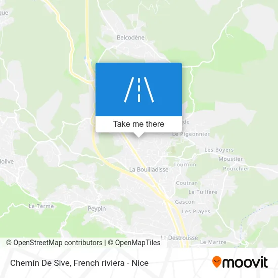 Chemin De Sive map