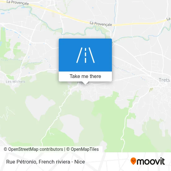 Rue Pétronio map