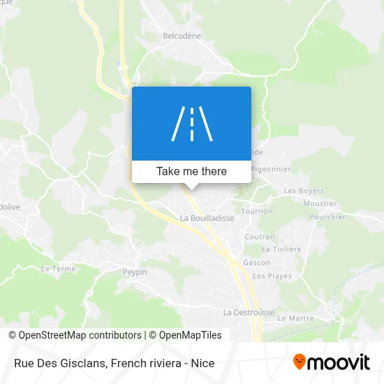 Rue Des Gisclans map