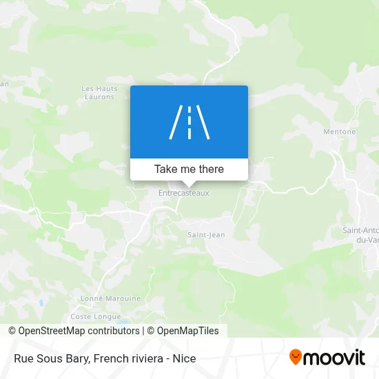 Mapa Rue Sous Bary