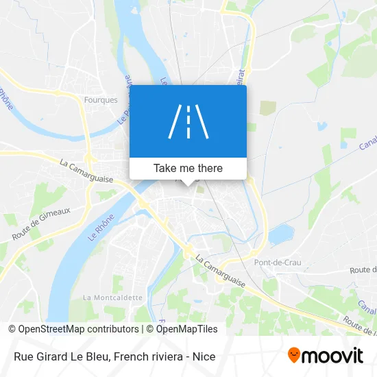 Rue Girard Le Bleu map