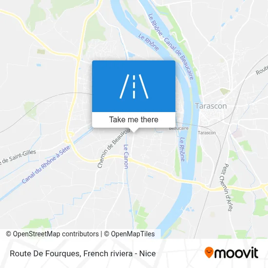 Route De Fourques map