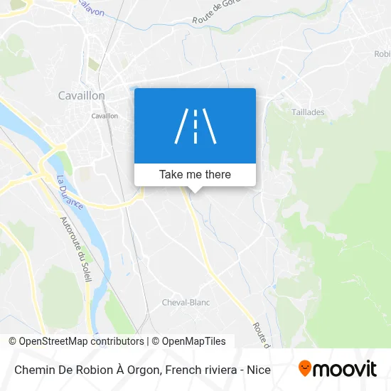 Chemin De Robion À Orgon map