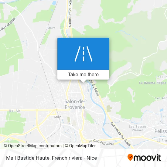 Mail Bastide Haute map