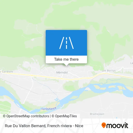 Rue Du Vallon Bemard map
