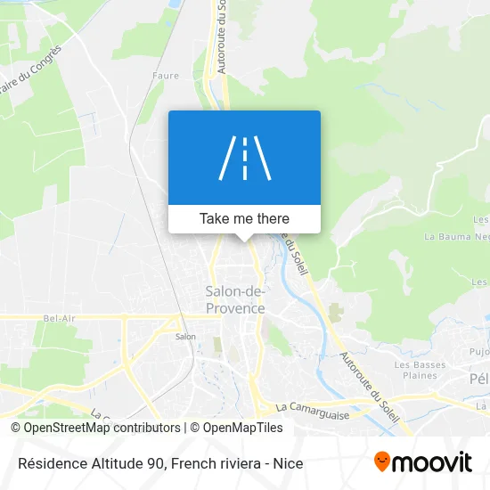 Résidence Altitude 90 map