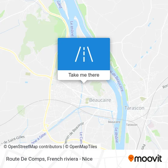 Route De Comps map