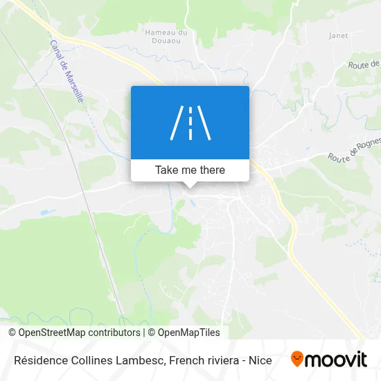 Résidence Collines Lambesc map