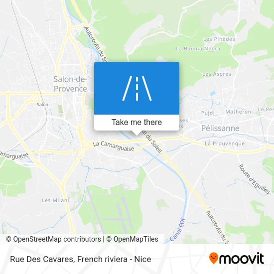 Rue Des Cavares map