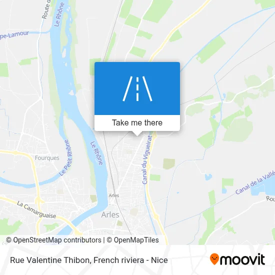 Rue Valentine Thibon map