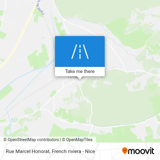 Mapa Rue Marcel Honorat