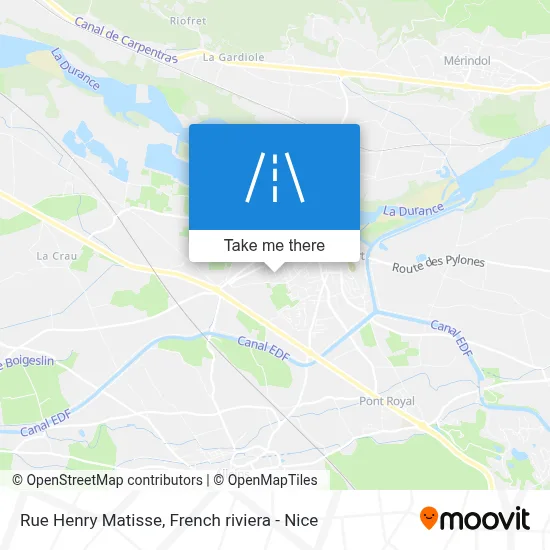 Mapa Rue Henry Matisse
