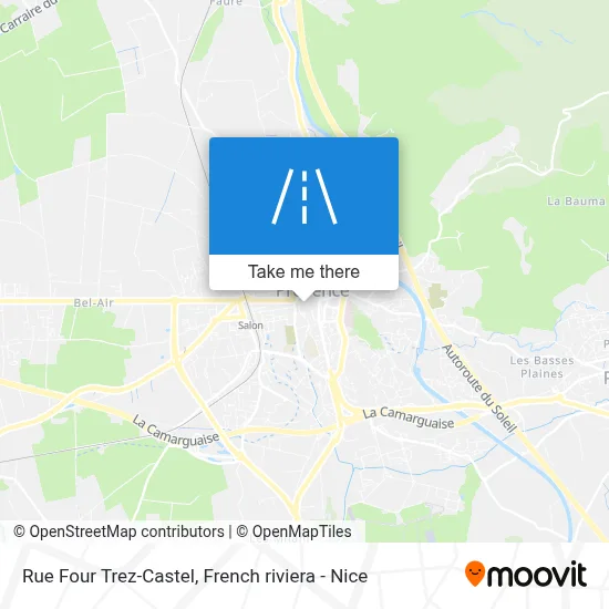 Mapa Rue Four Trez-Castel