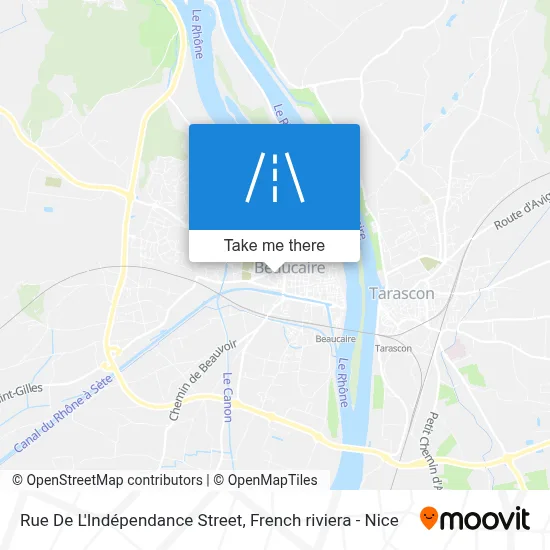 Rue De L'Indépendance map