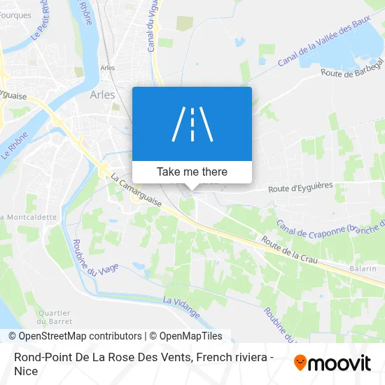 Rond-Point De La Rose Des Vents map