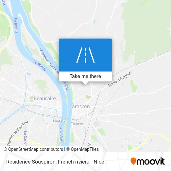 Résidence Souspiron map