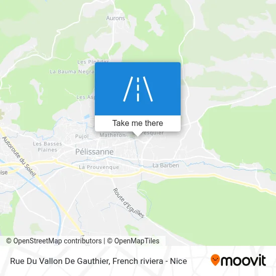 Rue Du Vallon De Gauthier map