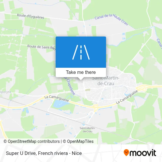 Super U Drive map