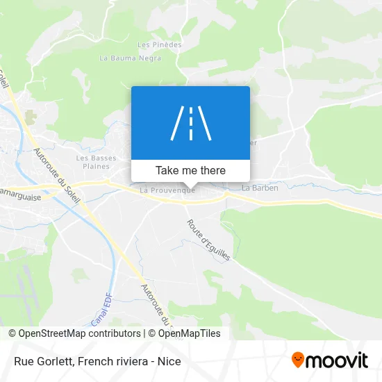 Mapa Rue Gorlett