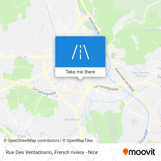 Rue Des Ventadourio map