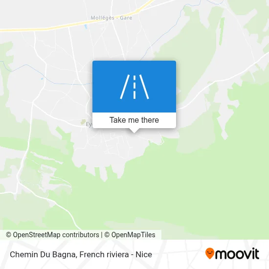 Chemin Du Bagna map