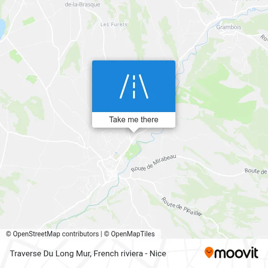 Traverse Du Long Mur map