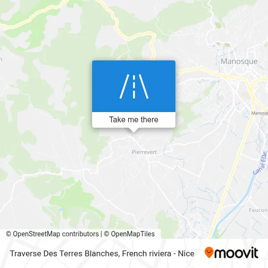 Traverse Des Terres Blanches map