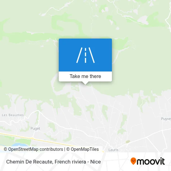 Chemin De Recaute map