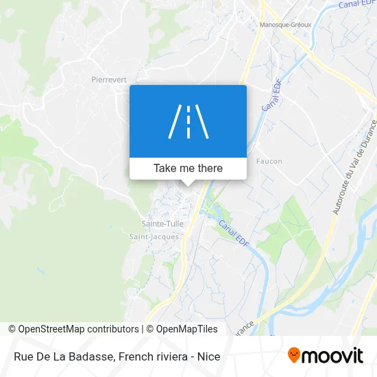 Rue De La Badasse map