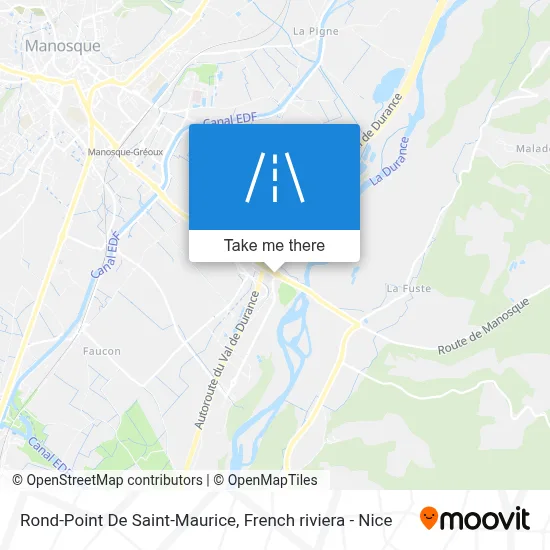 Mapa Rond-Point De Saint-Maurice