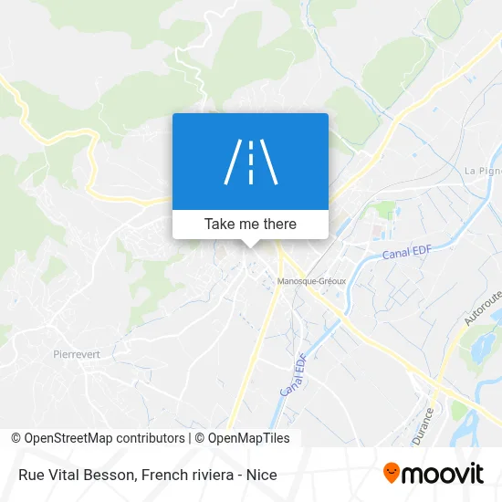 Mapa Rue Vital Besson